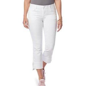 Democracy "Ab"solution® Kick Flare Crop Jean 786-511 Optic White Size 8